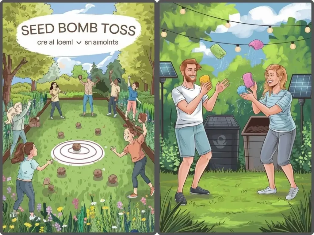 Outdoor Eco friendly games Seed Bomb Toss