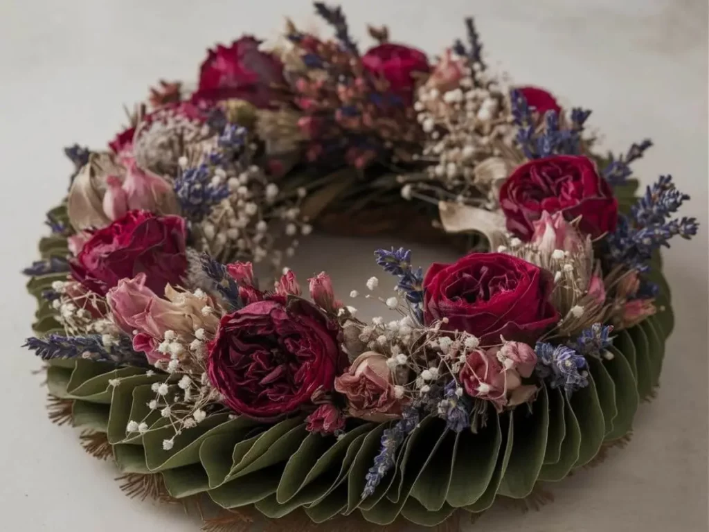 Dried Flower,Rose and Herb Halo wreath