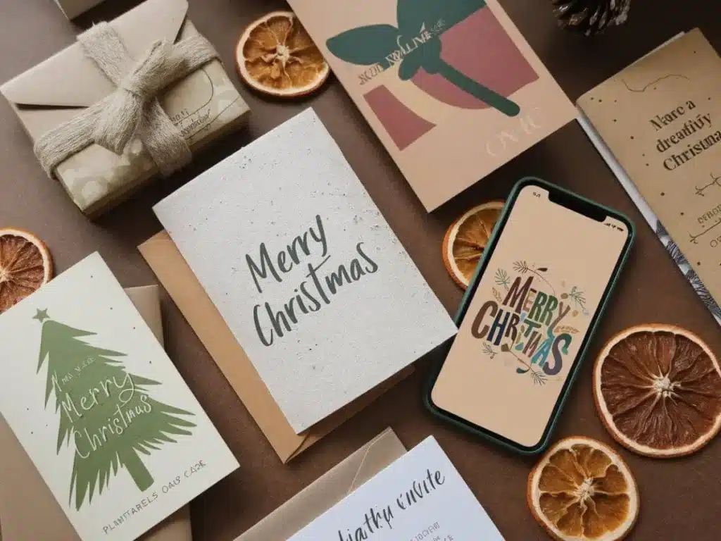 Eco friendly Christmas cards