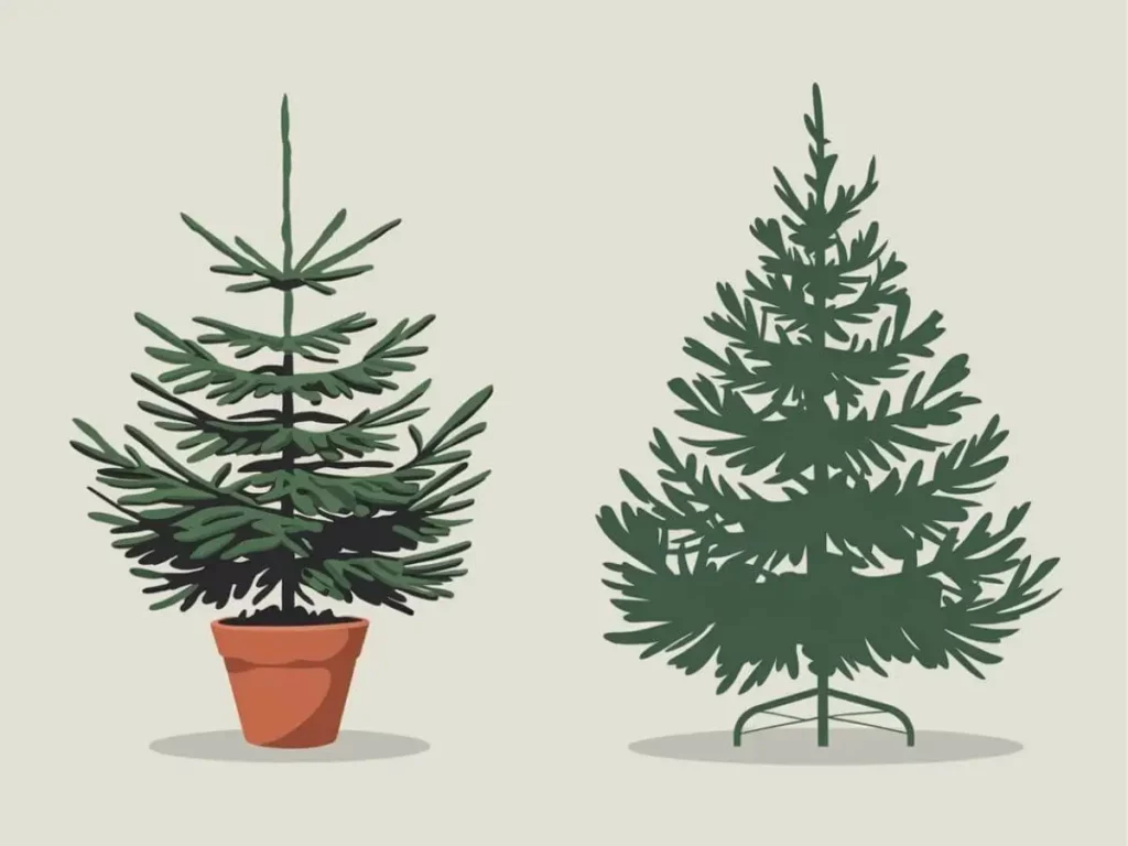 Real vs Artificial Christmas tree