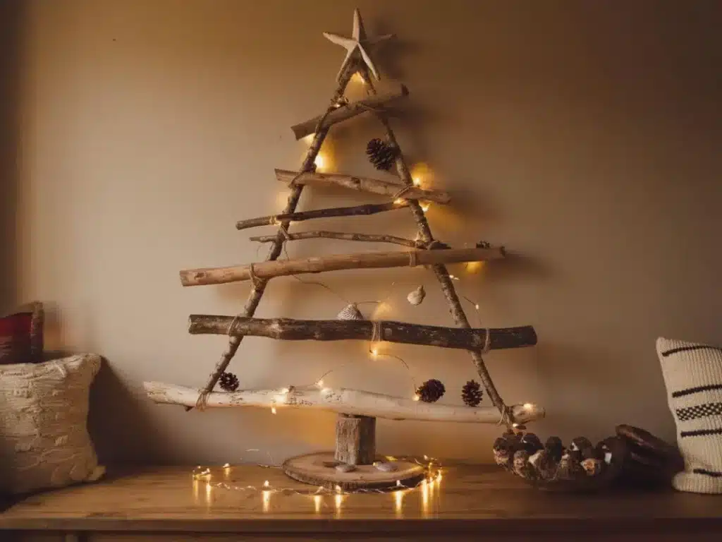 Sustainable Driftwood and Branch Christmas Tree